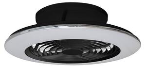 Ventilatore da soffitto LED Alisio Mini, nero, Ø 52,5 cm - Mantra Mantra Iluminación, Alisio mini, dimmerabile, Nero, Soggiorno, Metallo, Moderno