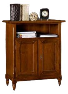 Porta tv arte povera in legno 2 porte tinta noce 81x43x94