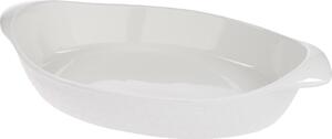 Casa Collection Pirofila da Forno in Porcellana Ovale cm 27.5 x 17 x 4.5 colore Bianco - Luxor
