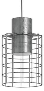 Lampadario Industriale Milligan grigio in metallo, D. 20 cm, EGLO