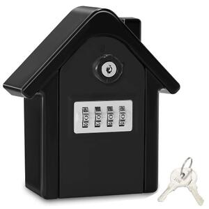Solidchoice - Cassaforte per chiavi di grandi dimensioni con codice digitale e chiavi di emergenza - Montaggio a parete - Colore nero
