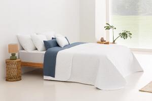Elzusha - Plaid per letto elegante con motivo a stelle, 180x260 cm, bianco