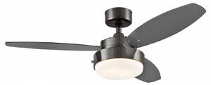 Ventilatore da soffitto Alloy con luce, nero, silenzioso, Westinghouse Westinghouse, ALLOY, Nero, Soggiorno, Metallo, Moderno
