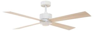 Ventilatore da soffitto Newport con luce, bianco/rovere, silenzioso - Beacon Beacon Lighting, Newport, Legno, Soggiorno, Legno, Moderno