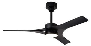 Ventilatore da soffitto LED Thai, nero, silenzioso a corrente continua (DC), Mantra Iluminación, Thai, dimmerabile, Nero, Soggiorno, Plastica, Moderno
