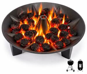 Omgoods - Contenitore per carbone per barbecue Weber - Utilizzo efficiente del carbone