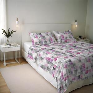 Omgoods - Set di lenzuola con copripiumino in cotone italiano per letto matrimoniale, 250 x 200 cm