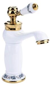 Solidchoice - Rubinetto per lavabo in stile retrò con manopola in Vetroceramica, ideale per il bagno