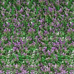 Siepe artificiale Bosso Divy 3D in polietilene, verde e viola H 1 m x L 1 m