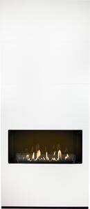 Caminetto a bioetanolo Xaralyn - Ambiance BCW - Legno bianco - Potenza termica 3,5 kW - Fiamme realistiche - Non richiede canna fumaria
