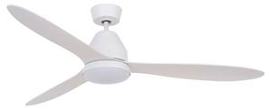 Ventilatore da soffitto Whitehaven con luce, bianco, silenzioso - Beacon Beacon Lighting, Whitehaven, dimmerabile, Bianco, Soggiorno, Plastica, Moderno