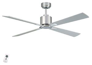 Ventilatore da soffitto Airfusion Climate DC cromato, silenzioso - Beacon Beacon Lighting, Airfusion Climate DC, Grigio, Soggiorno, Metallo, Moderno