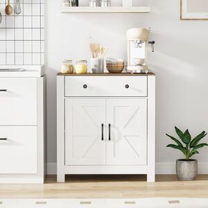 Costway Credenza buffet mobile bar per caffè con cassetto madia in stile farmhouse, Credenza mobile da cucina per sala