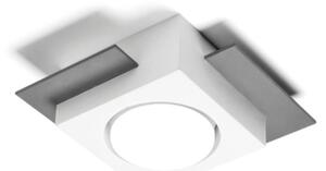 Plafoniera moderna sforzin milet t474 gx53 led gesso alluminio - Sforzin Illuminazione