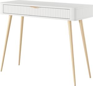 Comò da trucco: Bianco, 100 x 38 x 78 cm, 100 x 78 x 38 cm