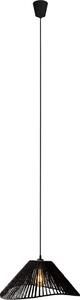 Lampada a sospensione AMALFI nera 1xE27x15W in carta, dimensioni: 165x45x45 cm, IP20, Maxlight