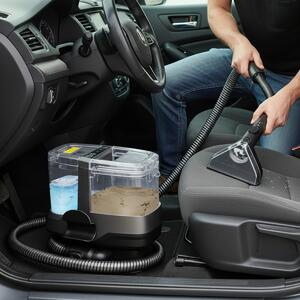 Costway Pulitore portatile da 1800W con vapore e sterilizzazione, Macchina per pulizia dei tappeti per pulizia con accessori