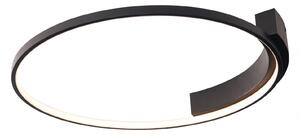 Lampada da soffitto a LED VELVET 38W 3000K 2280lm in alluminio nero, dimensioni: 8x60x60 cm, IP20, Maxlight