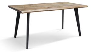 Tavolo fisso rettangolare legno rovere rustico 160x90x76 (984)