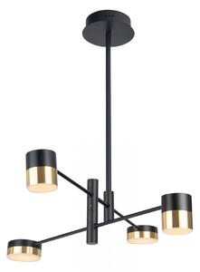 Lampadario a LED PUMA oro-nero 28W, bianco caldo, 1680 lm, metallo, dimensioni: 74x82x82 cm, IP20, Maxlight