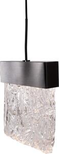 Lampada a sospensione LED VETRO nero spazzolato 4,5 W, bianco caldo, 360 lm, metallo, dimensioni: 180 x 13 x 12 cm, IP20, Maxlight
