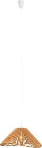 Lampada a sospensione AMALFI marrone e bianca 1xE27x15W in carta, dimensioni: 165x45x45 cm, IP20, Maxlight