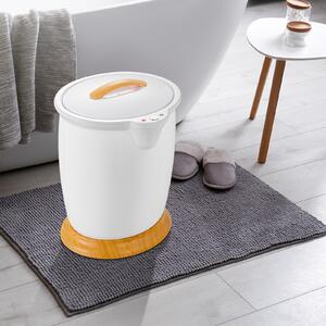 Costway Scalda asciugamani a secchio portatile con spegnimento automatico, Scalda asciugamani grande capacità 20L Bianco
