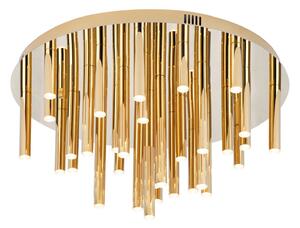 Plafoniera LED rotonda ORGANIC dorata 33W, bianco caldo, 1980 lm, metallo, dimensioni: 34x60x60 cm, IP20, Maxlight