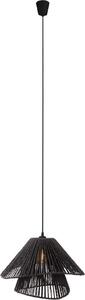 Lampada a sospensione AMALFI nera 1xE27x15W in carta, dimensioni: 165x45x45 cm, IP20, Maxlight