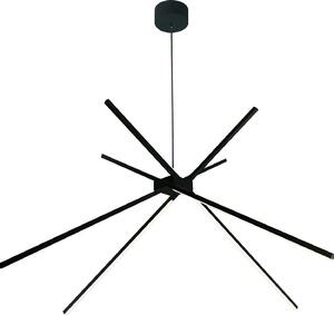 Lampada a sospensione nera moderna a ragno SPIDER LED 33W P0412 Maxlight