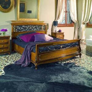 Letto matrimoniale in legno classico veneziano 175x215