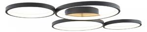 Lampada da soffitto a LED VELVET 67W 3000K 4020lm in alluminio nero, dimensioni: 6x95x65 cm, IP20, Maxlight