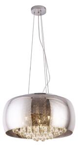 Lampadario MOONLIGHT cromato 6xG9x40W in vetro, dimensioni: 145x50x50 cm, IP20, Maxlight