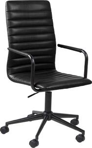 Sedia da ufficio Winslow in Pelle fintaPoliuretanonera