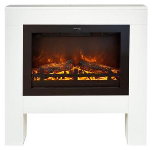 Caminetto elettrico Xaralyn - Bolea EW - legno bianco - 1500 Watt di riscaldamento - con telecomando - caminetto da incasso incluso