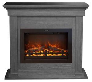 Caminetto elettrico Xaralyn - Flex EFL-HLZ - effetto legno - 1500 Watt di riscaldamento - con telecomando - caminetto da incasso incluso - caminetto decorativo