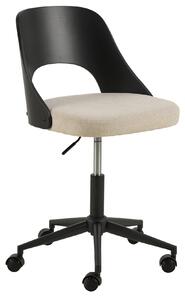 Sedia da ufficio Lucy in tessuto beige