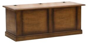 Cassapanca Industriale HOMCOM 95L - Con Coperchio A Chiusura Sicura, Per Salotto O Ingresso, Marrone