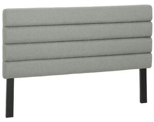 HOMCOM Testiera per Letto 140 cm Imbottita in Lino Altezza Regolabile 3 Livelli 106/116/126 cm Montata a Parete Grigio | Aosom Italy