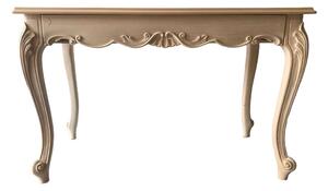 Scrivania 1 cassetto classica barocco legno grezzo 121x62x79
