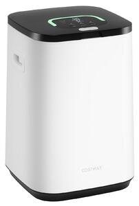 Costway Scaldasalviette secchio 23l luce timer 24h riscaldamento 20/40/60min, Scaldasalviette spegnimento auto 3 asciugamani Bianco