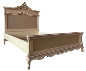 Letto 2 piazze 1 piazza e mezza classico barocco legno grezzo