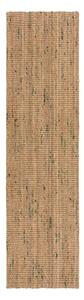 Passatoia verde/di colore naturale in iuta reversibile/tessuta a mano 60x230 cm Jute Boucle Green – Flair Rugs