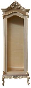 Vetrina 1 anta classica barocco legno grezzo 72x46x214