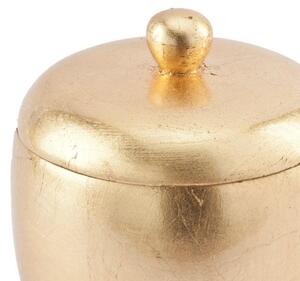 Porta cotone Gold in resina oro