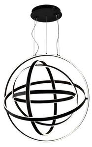 Lampadario a LED COPERNICUS bianco e nero 180 W, bianco caldo 4000 lm, metallo, dimensioni: 150x60x60 cm, IP20, Milagro