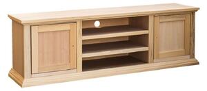 Porta tv 2 porte 3 vani a giorno legno grezzo 160x45x56