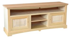 Porta tv 2 porte 3 vani a giorno legno grezzo 170x46x69