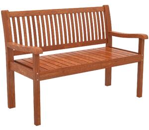 Outsunny Panca da Giardino Panca Esterna 2 Posti con Copertura Impermeabile e Schienale Ergonomico Legno Marrone Chiaro | Aosom Italy