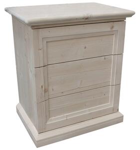 Comodino HOMCOM 3 Cassetti Stile Rustico - Legno 40x30x74cm Marrone - Per Camera Da Letto - Foto 11